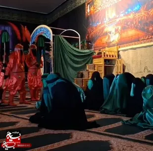 برگزاری باشکوه مراسم عزاداری حضرت رقیه(س) و اجرای تئاتر آیینی &laquo;خرابه شام&raquo; در زاوین