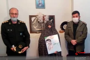 دیدار مسئولان سپاه آذرشهر با خانواده شهدای ورزشکار