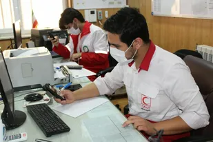برگزاری مانورساعت صفر زلزله در هلال احمر استان زنجان