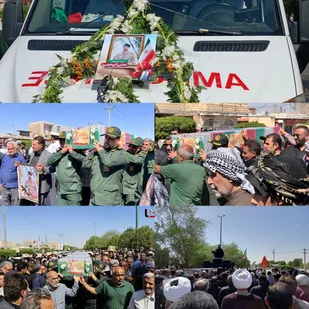 تشییع پیکر شهید مجتبی بوخضیری در آبادان