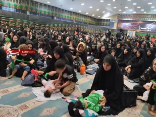 مراسم شیرخوارگان حسینی در مصلی صفادشت