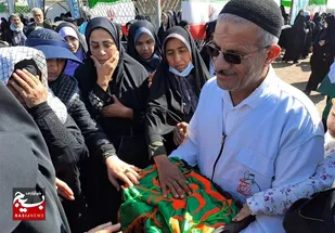 حضور خادمان امام رضا(ع) در یادمان والفجر۸