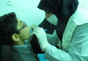 خدمت رسانی تیم دندانپزشکی در ده چشمه