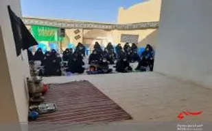 برگزاری مراسم شیرخوارگان حسینی در روستای هارونی با رعایت پروتکل های بهداشتی