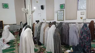 اعتکاف دانش آموزی شهر کلاته رودبار