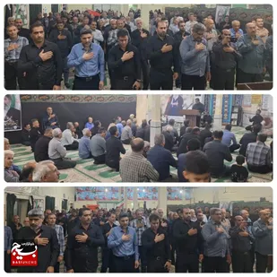 برگزاری مراسم عزاداری و سوگواری ولی امر مسلمین جهان در مسجد جامع صالح شهر