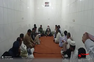 برگزاری نشست سیاسی و تودیع و معارفه فرمانده پایگاه آزادگان در رحمت آباد شهرستان سیب و سوران