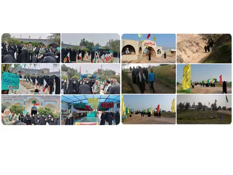 لرستان / حضور دانش آموزان پلدختر و رومشکان در هویزه وفتح المبین