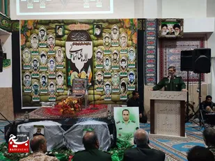 پیکر یک شهید گمنام در میان احترام اشک مردم تشییع شد