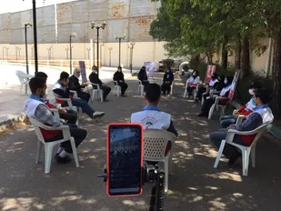 کتابخوانی جوانان بشر دوست اهل هلال در بزرگداشت شهادت حضرت علی اکبر(ع)