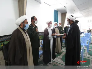 مراسم تکریم مسئول دفتر نمایندگی، ولی فقیه در ناحیه مقاومت بسیج خاتم