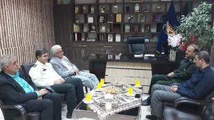 دیدار مدیرکل راه آهن شمالشرق (۱) با فرمانده سپاه ناحیه شاهرود+ تصاویر
