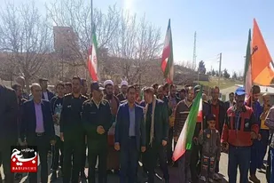 حضور پر شور مردم انقلابی و مسئولین بخش زند در راهپیمایی دشمن شکن روز قدس