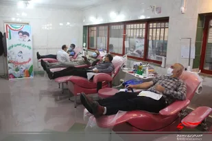 اهدای خون فرهنگیان بسیجی در شهرکرد