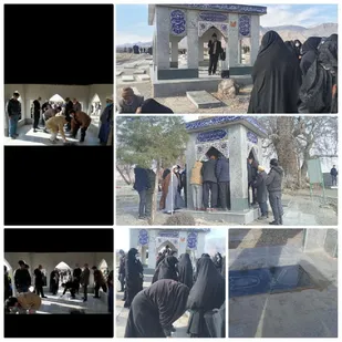 غبار روبی و عطر افشانی مزار شهدا