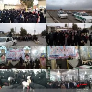 شهر انابد بردسکن معطر به بوی پیکر یک شهید گمنام شد