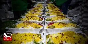 توزیع روزانه ۲۴ هزار پرس غذا بین زوار در مسیر اندیمشک تا مهران