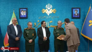 تکریم و معارفه مسئول بسیج رسانه صداوسیمای مرکز یزد