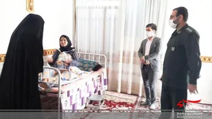 تقدیر فرماندهان بسیج دانش آموزی نظرآباد از خانواده های معظم شهدا
