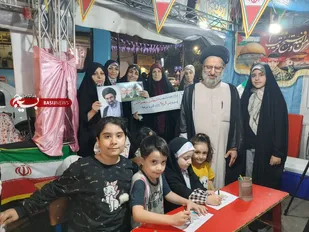 برپایی موکب مدرسه ایران، با حضور معلمان جهادی در ناحیه ۳ کرج