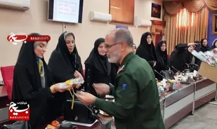 تجلیل فرمانده سپاه عاشورا از پرستاران فرزند شهدا