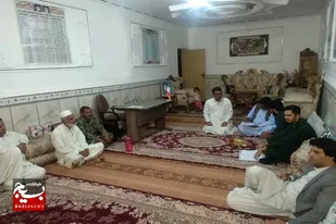 دیدار با خانواده شهید زادسر در تفتان
