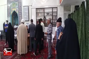 حضور پرشور اهالی صالح آباد در پای صندوق&zwnj;های اخذ رای