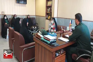 دیدار بسیجیان حوزه شهیده افضل با فرمانده سپاه ناحیه همدان