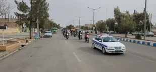 برگزاری مراسم رژه خودرویی به مناسبت آغاز دهه فجر در شهرستان خوسف