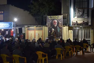 مراسم سالگرد قافله سالار مدافعان حرم در فامنین