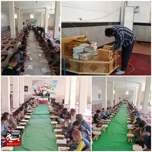 برگزاری مسابقات قرآن ومحفل انس باقرآن در حوزه روستایی پیان ایذه