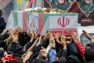 تشییع پیکر مطهر دو شهید حمله تروریستی اسراییل در قم