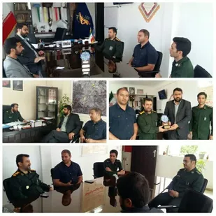 دیدار رئیس اداره ورزش و جوانان پیشوا با فرمانده سپاه