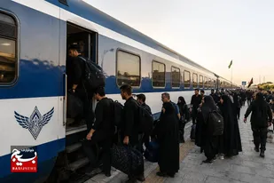 جابه&zwnj;جایی بیش از ۳۰۲ هزار زائر اربعین حسینی توسط راه&zwnj;آهن جنوب