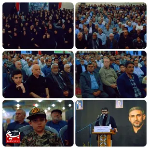 حضور پرشور مردم در نخستین سالگرد شهادت شهید حاج علی حیدری در شهر منتظران دزفول
