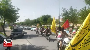 رژه موتوری به مناسبت سالروز آزادسازی خرمشهر در فراهان
