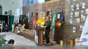مراسم  سالگرد شهادت سردار سلیمانی و ۴۲۳شهید مدافع حرم استان قم در روستای جعفر آباد
