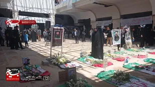 تجدید میثاق اهالی هنر و رسانه با شهدای جنایات اخیر اسرائیل در تبریز