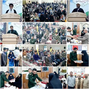 مراسم ولادت ۳۲ شهید مدافع حرم و ۴۲ دانش آموز آذرماه شهرستان پیشوا