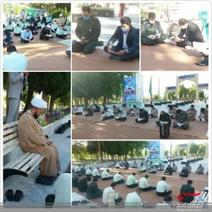محفل انس با قرآن کریم&nbsp; نیروهای نظامی و انتظامی شهرستان کوهبنان&nbsp; برگزار شد