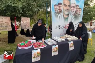 برپایی موکب فرهنگی ایثار و مقاومت در پارک نیدی بوشهر