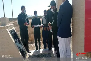 غبار روبی مزار شهید محمد عثمان بارانزهی در سیب و سوران