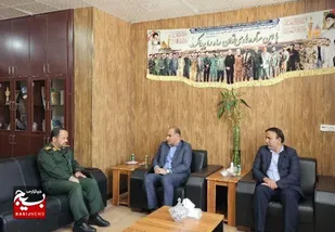 فرماندار عسلویه با فرمانده سپاه  شهرستان دیدار کرد