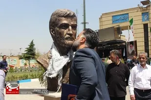 آیین رونمایی سردیس جاوید الاثر سرلشگر پاسدار  احمد متوسلیان فرمانده لشکر 27 حضرت محمد رسول الله (ص)