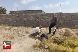 تحویل موقت پروژه انتقال آب با لوله پلی اتیلن در شهرستان سرخه