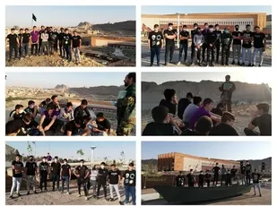 اردوی فرهنگی ورزشکاران در باغ موزه انقلاب و دفاع مقدس قم