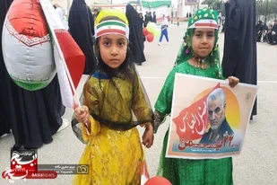 راهپیمایی باشکوه ۲۲بهمن در بخش شنبه و طسوج شهرستان دشتی