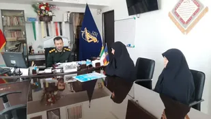 دیدار مسئول بسیج هنرمندان پیشوا با فرمانده سپاه