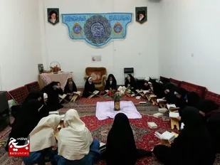 نوجوانان پایگاه حنانه قم جزء 30 قرآن کریم را حفظ می&zwnj;کنند