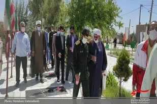 آیین غبارروبی و عطر افشانی مزار شهدا در زابل
